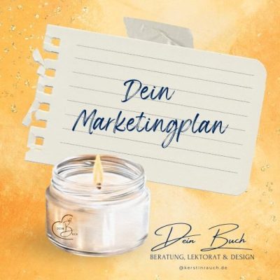 Dein Marketingplan auf einem Notizzettel
