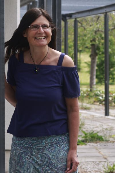 Die Autorin und Buchbegleiterin Kerstin Rauch in ihrer Ausbildung zur Mediengestalterin